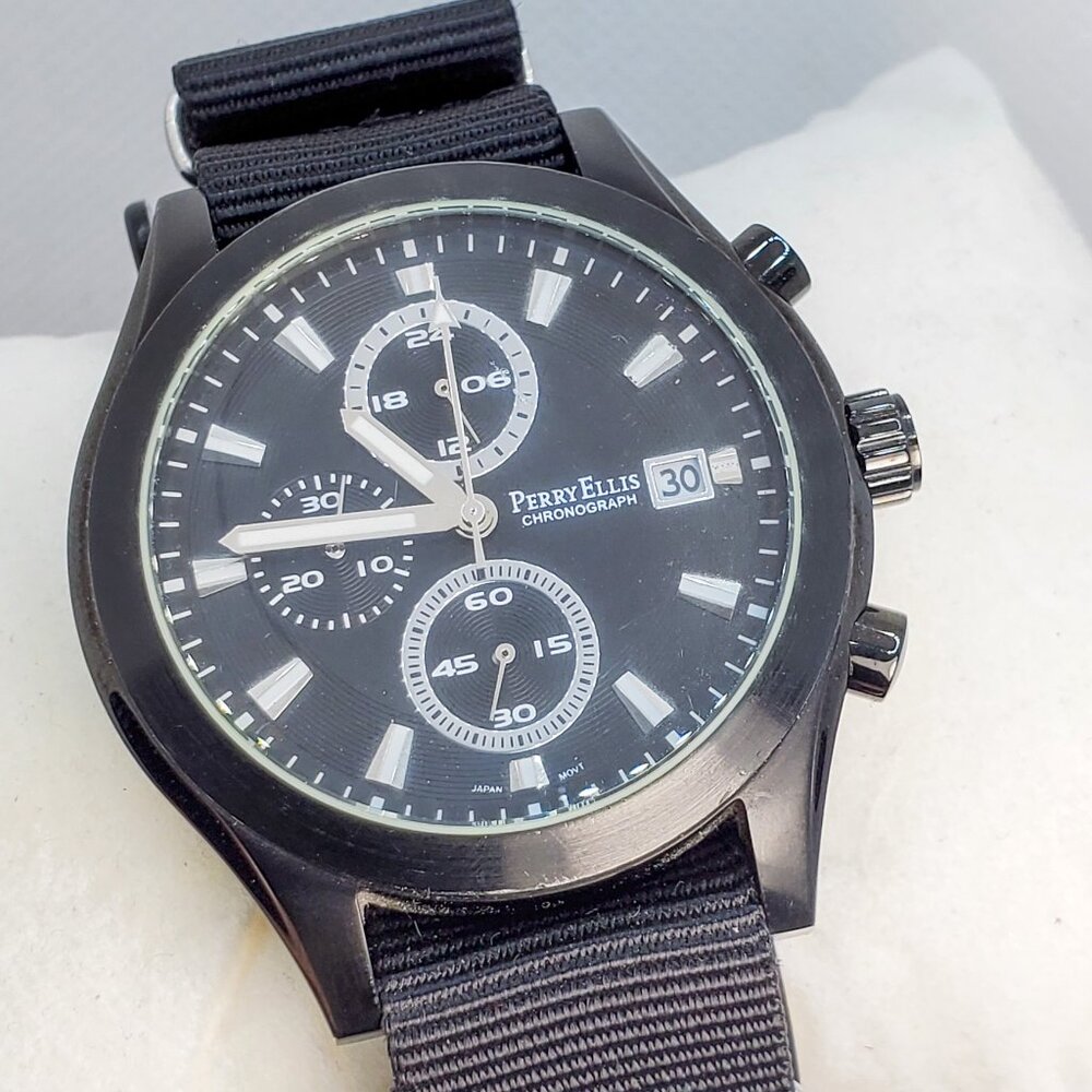 Perry Ellis chronograph quartz watch